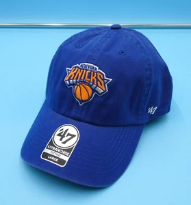 '47 Brand New York Knicks Hat Mens Large Fitted Blue Baseball Cap Franchise New - Picture 1 of 6
