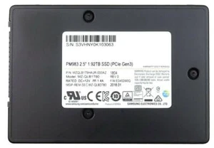 Samsung PM983 1,92 To SSD NVMe U.2 (PCIe 3.0 x4) MZ-QLB1T90 - Neuf - Photo 1/1