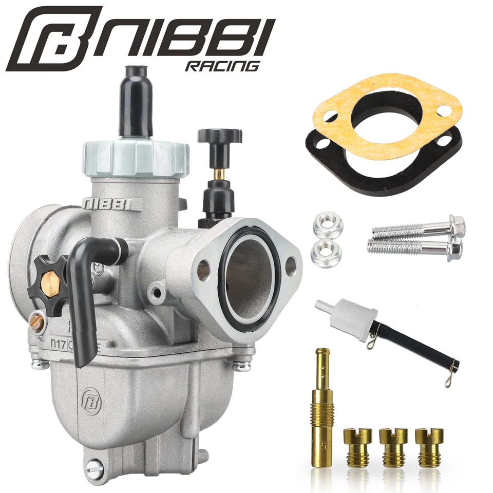 NIBBI PE 17mm Carburetor For CR100 CRF70F CRF80F EZ90 QA50 XL70 XL80S XR70R Bike - Image 1 of 4