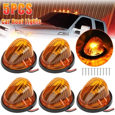 5x Luces LED ámbar para techo de cabina para Chevy C10/20/30/50/60/70 GMC 1973-1987 Foto 1 de 4