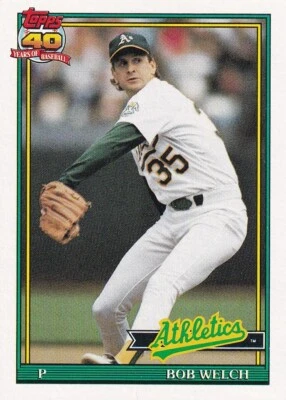 BOB WELCH 1991 Topps #50 - Image 1 of 2