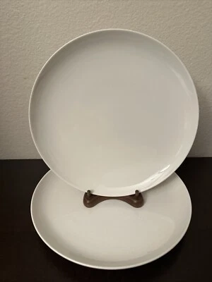 Dos platos de cena MCM franciscanos 'Cloud Nine' Whitestone Ware Interespace de colección Foto 1 de 4