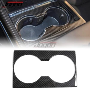 Interior Console Water Cup Holder Cover For Tesla Model S 2021 2022 2023 Carbon - Picture 1 of 9