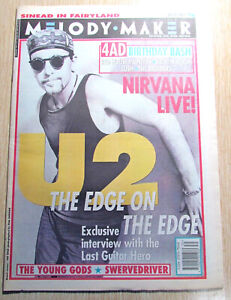 Melody Maker Magazine July 31 1993 U2 - The Edge - 4AD - Nirvana Live - Sinead