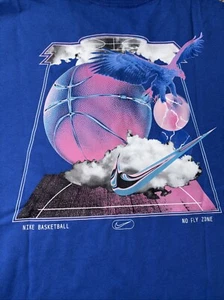 Mens Nike Basketball Graphic T-Shirt Loose Fit FN0811-480 Size Large-Tall New - Picture 1 of 5