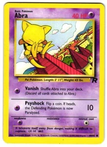 Pokemon Team Rocket Abra #49/82 Common Lightly played - Picture 1 of 2