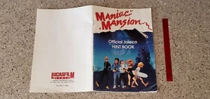 Maniac Mansion Nintendo NES Official Jaleco Hint Book Red Decoder Gelatin Strip! - Picture 1 of 12