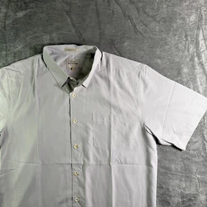 Quiksilver Waterman Collection Shirt Comfort Fit Short Sleeve Gray L - Picture 1 of 10