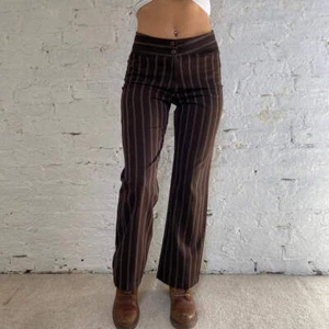Sil Mar gestreifte Hose - 29 W UK 10 braun Viskosemischung - Bild 1 von 7