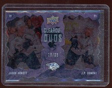 2008-09 Upper Deck Clear Cut Duos #CD23 Jason Arnott / J.P. Dumont 16/25 *S4016