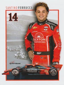 Tarjeta de héroe de coche Indy Chevy Dallara 2025 Santino Ferrucci Sexton Properties - Imagen 1 de 2