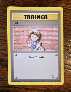 Bill trainer Pokemon card 1999