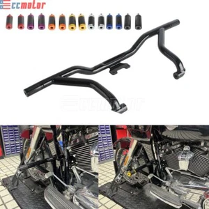 Highway Crash Bar Engine Guard Fit For Harley Road Street Glide Freewheeler FLRT - Picture 1 of 28