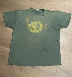 VTG 90s Phish Summer Tour T Shirt Size L Delta Distressed Rock Band Dead