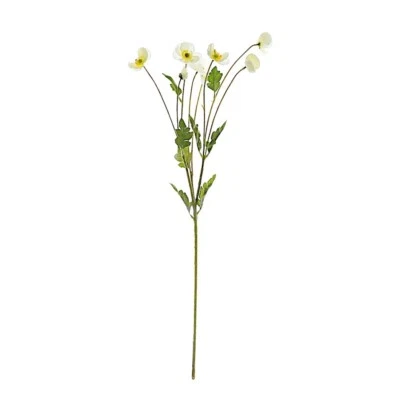 2 Bushes 33" Long Stem Silk Artificial Poppy Flower Sprays Party Decorations - Image 1 of 2
