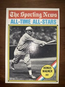 TARJETA ORIGINAL 1976 TOPPS Honus Wagner THE SPORTING NEWS TODAS LAS ESTRELLAS #344 $1.50 CASI NUEVA - Imagen 1 de 2