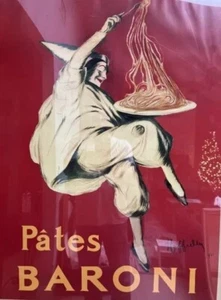 Pates Baroni, 1921, Leonetto Cappiello "The Father of Modern Avertising Poster - Picture 1 of 3