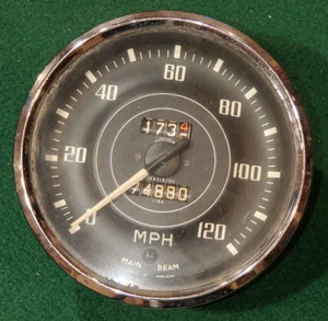 Velocímetro Jaeger original para Triumph TR2 TR3 TR3A TR3B TR4 - Imagen 1 de 2