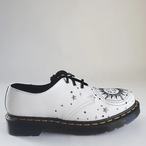 Dr Martens 1461 Cosmic Embroidered White Oxford Sun Moon Celestial Men 8 Women 9 - Picture 1 of 12