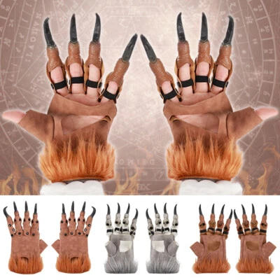 Plüsch Drachen Greifer Handschuhe Halloween Ball Party Requisiten Zubehör Sca / - Bild 1 von 4