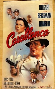 Cartel de tienda de videos Casablanca - Imagen 1 de 1