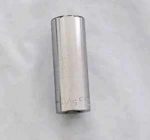 Craftsman USA 11/16" 6 Point 3/8" Drive Deep Socket G Series 43336 Vintage SAE - Picture 1 of 11