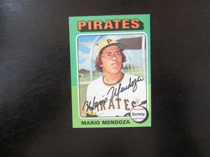 1975 Topps Mini # 457 Mario Mendoza Card Pittsburgh Pirates - Picture 1 of 2