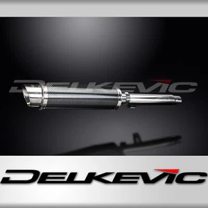 Yamaha SR400 2015-2018 Slip On 14" Round Carbon Exhaust Muffler Kit - Picture 1 of 4