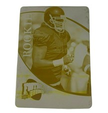Fili Moala 2009 Upper Deck UD Heroes RC Printing Plate SP 1/1 USC Trojans Yellow