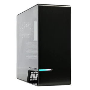 Gaming Gehäuse Black Tower Case / Glas-Seitendeckel / USB-C / Audio / OEM - Bild 1 von 8