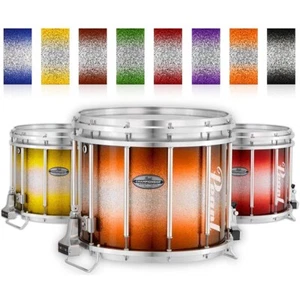 Pearl Championship Maple Varsity FFX Marching Snare Drum 13 x 11" Yellow Silver - Picture 1 of 6