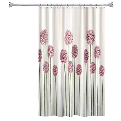 Cortina de Ducha Poliéster Diseño Allium, para Cortinas de Baño y Bañera,  Foto 1 de 4