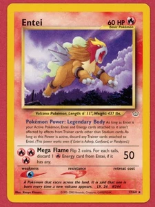 Entei Non-Holo 17/64 Neo Revelation Unlimited Pokemon Karte - NM - Bild 1 von 2