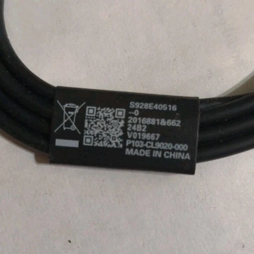 Authentic Original OEM Motorola USB-C to USB-C Charge Cable - Black NEW - Image 1 of 4