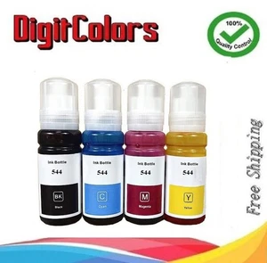 544 T544  Refill ink Eco-Tank for L3158 L3101 L3111 L3151 L3110 L3150 L3120 - Afbeelding 1 van 9