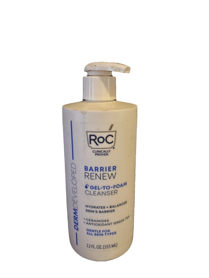 Limpiador facial gel a espuma RoC Barrier Renew hidrata + equilibra la piel 12 oz Foto 1 de 1