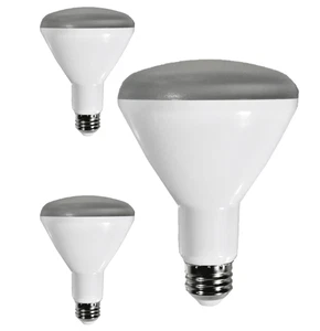 Diodesy BR30 LED Flood Light 8W 650LM E26 3000K 120V 110° Dimmable White 3Pk - Picture 1 of 2