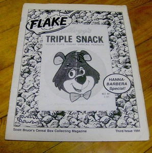 1991 MÜSLISCHACHTEL MAGAZIN Zine FLAKE #3 rare old Hanna Barbera cartoon boxen old - Bild 1 von 2