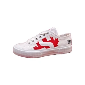 Zapatillas DSQUARED2 SUPERGA Unisex Low Top Blanco Rojo Lona Hombre Mujer Zapatos 41 - Imagen 1 de 16