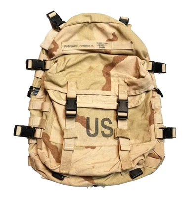 USGI Military MOLLE II Paquete de Asalto de 3 Días Desierto 3 Colores SIN REFUERZO - USADO Foto 1 de 4