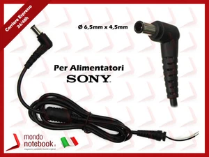 Cavo Alimentazione con Connettore per Alimentatore SONY DC Power Jack da 6,5x4,5 - Photo 1/1