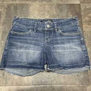 Levi’s Jeans Shorts Damen 28 Junior 1 Dark Denim Distressed Stretch Cutoffs - Bild 1 von 14