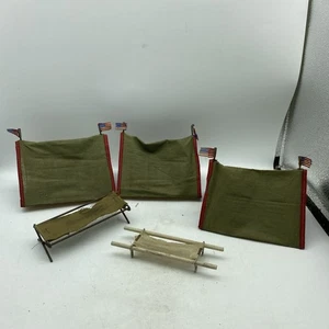 3 Zelte Trage und Wiege für Barclay Manoil Soldaten 5 - Bild 1 von 11
