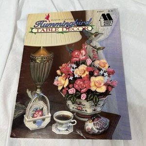 Annie’s Attic Plastic Canvas Hummingbird Table Decor Pattern Booklet #878507 - Picture 1 of 5