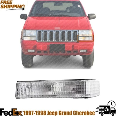 LÁMPARA SEÑAL GRAND CHEROKEE 97-98 LH, lente y carcasa, faro inferior, Jeep Foto 1 de 4