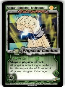 2002 Score Dragon Ball Z Cell Games Saga Card #24 Saiyan Blocking Technique - Picture 1 of 4