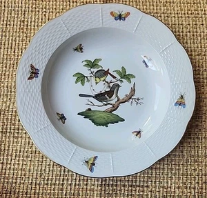 Herend Rothschild Bird: Rim Soup Bowl, 9 1/2" x 2", 1501, RO (35) - Picture 1 of 3