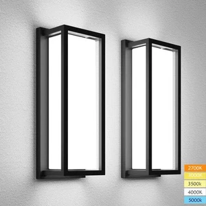 Dimmable LED Outdoor Wall Sconce, Modern Porch Lights 2700K 3000K 3500K 4000K... - Picture 1 of 9