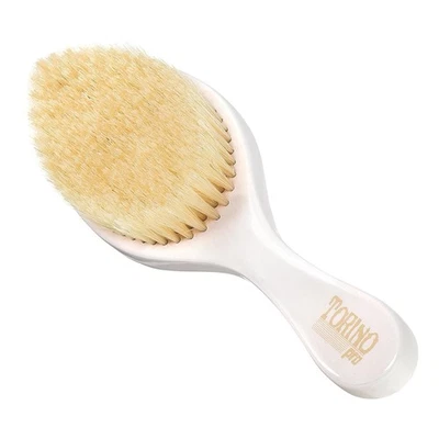 Torino Pro Wave Brush By - Soft Curved 360 Waves Brush - 100% Boar Bristles f... - Image 1 of 4