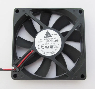 1pc Delta AFB0812HB 80x80x15mm 80mm 8015 DC CPU Cooling Fan 12V 0.2A 2pin wire - Image 1 of 4